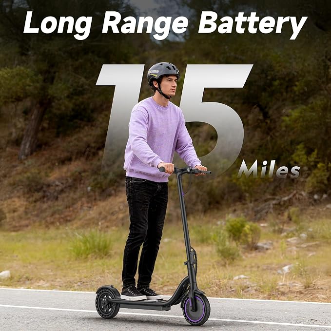 VOLPAM Electric Scooter, 350W/500W/800W/1000W/250W Powerful Motor & 19/22/ 9 MPH Top Speed, 16-28-10 Miles Long Range, Folding E Scooter Choice
