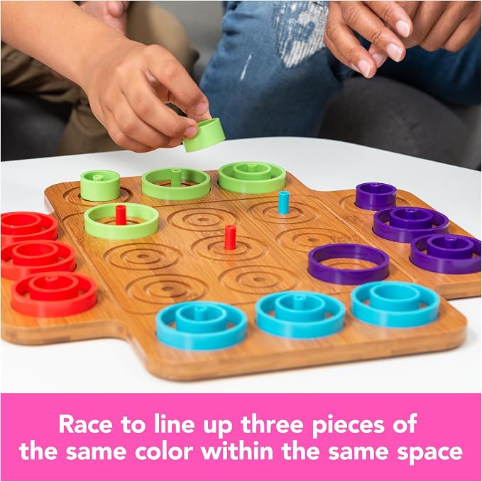 Spin Master Games, Otrio Wood Strategy Game, Interactive Puzzle Game, STEM Activity, 2 Players, for Ages 8 &Up