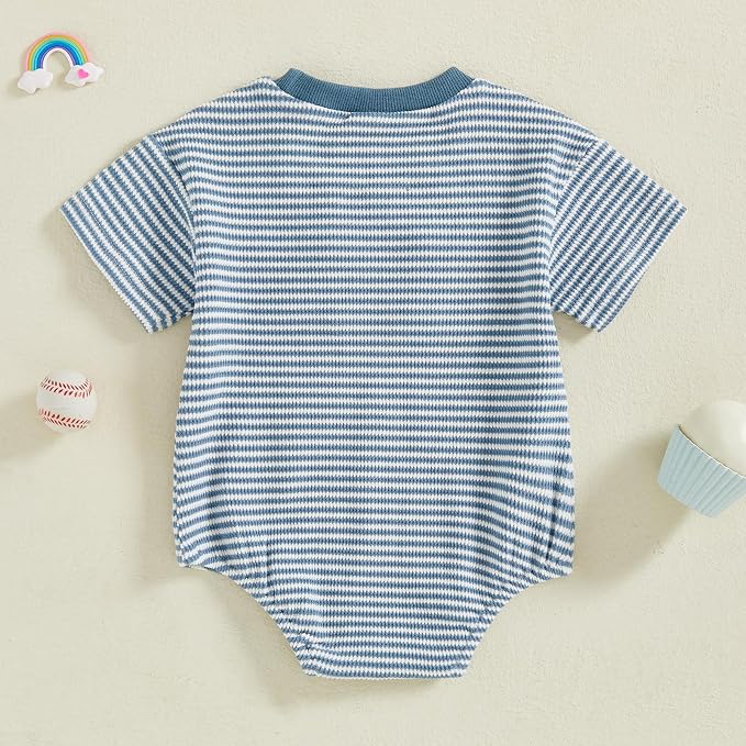 Kavousa Baby Boy Clothes Summer Baby Boy Bubble Romper Short Sleeve Jumpsuit One Piece Outfit Newborn Infant Clothing