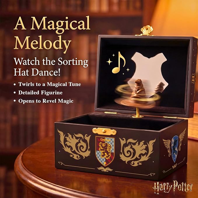Harry Potter Jewelry Box for Girls Musical Jewelry Box with Spinning Figurine, Harry Potter Toys for Kids Ages 3-7