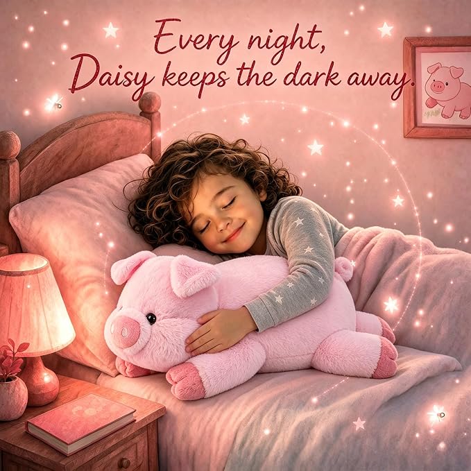 gnomantic Pig Weighted Stuffed Animals - 28 Inch 5.0 Pounds Weighted Plushies Pig - Large Plush Stuffed Animals Pillow - Cute Plush Toys Gifts for Kids & Adults
