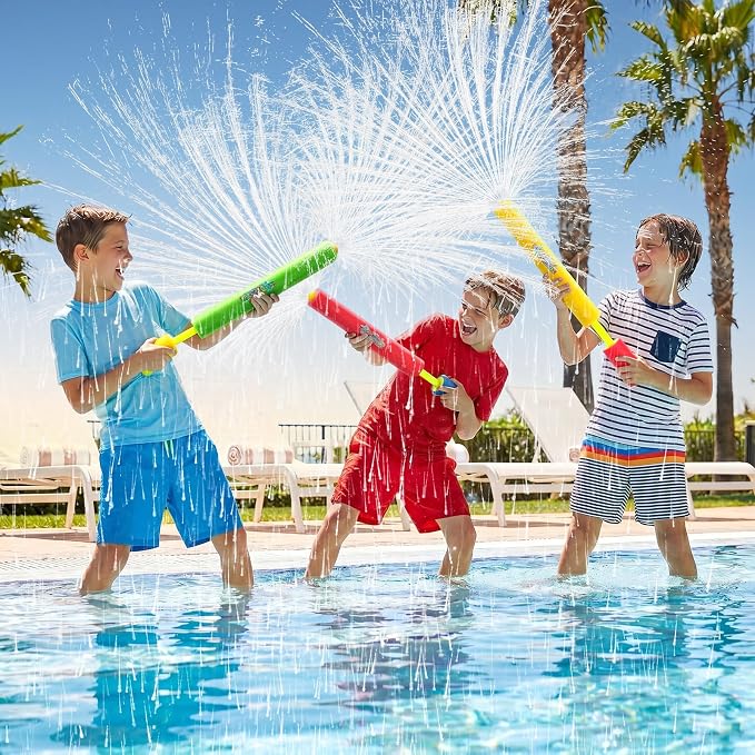 8Packs Creativity Foam Fireworks Water Gun, Sprays Water Like Fireworks, Squirt Guns for Kids, Bulk Samll Water Blaster Summer Pool, Backyard, Beach, Birthday School Party Outdoor Game Toys