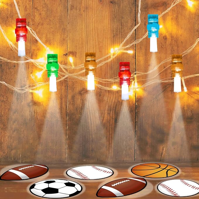 36 PCS Sport Party Favors Soccer LED Light Up Finger Lights, Glow in the Dark Football Basketball Baseball Party Finger Flashlight Bulk for Sport Goodie Treat Bag Stuffers Game Birthday Party Supplies