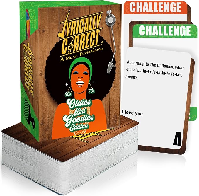 Lyrically Correct '60s & '70s Oldies But Goodies Edition – Soul, Motown & Classic Hits Music Trivia Card Game for Adults & Families