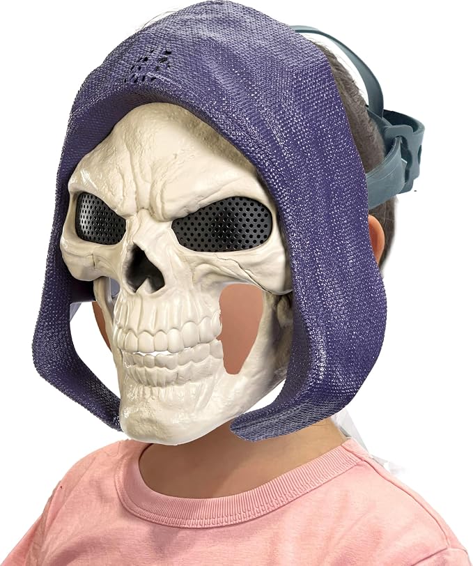 Masters of the Universe Skeletor Mask, 2026 Movie Look & Dialogue, 10 Sounds, Roleplay Costume Villain