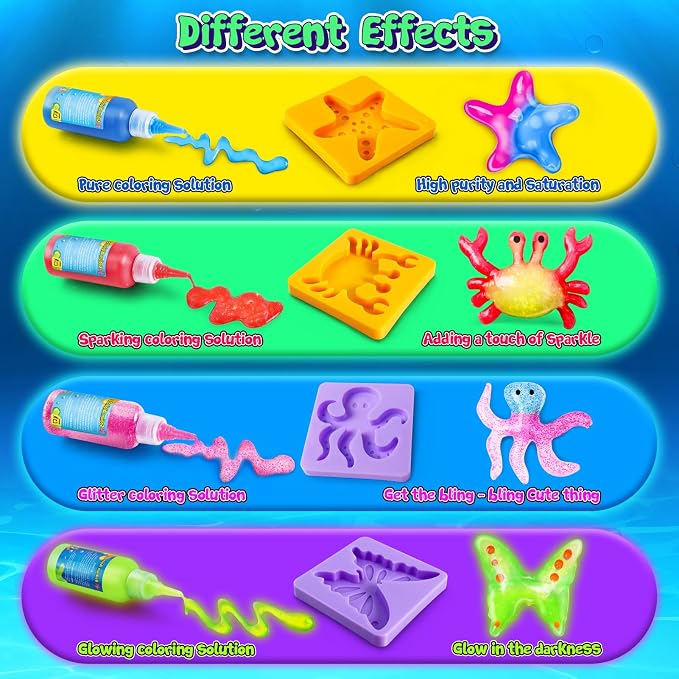 UNGLINGA Magic DIY Water Creation Elf Toy Kit for Kids - 18 Colors Toys Craft Creative Birthday Gifts for Boys Girls Age 5 6 7 8 9 10 11 12