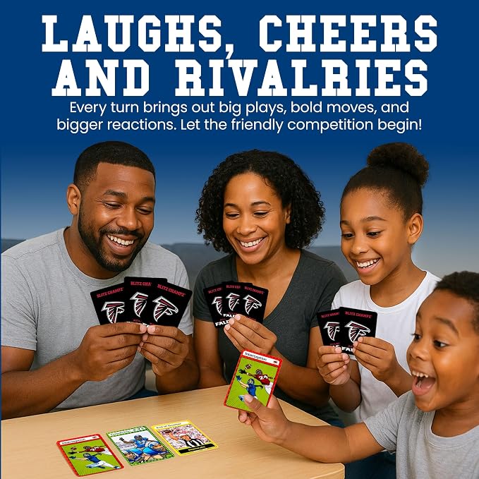 Blitz Champz Atlanta Falcons – Officially Licensed NFL Playing Cards & Falcons Gifts for Men & Women, Fun Travel Card Games for Adults & Kids Ages 7+, Camping Games for Friends & Family Game Night