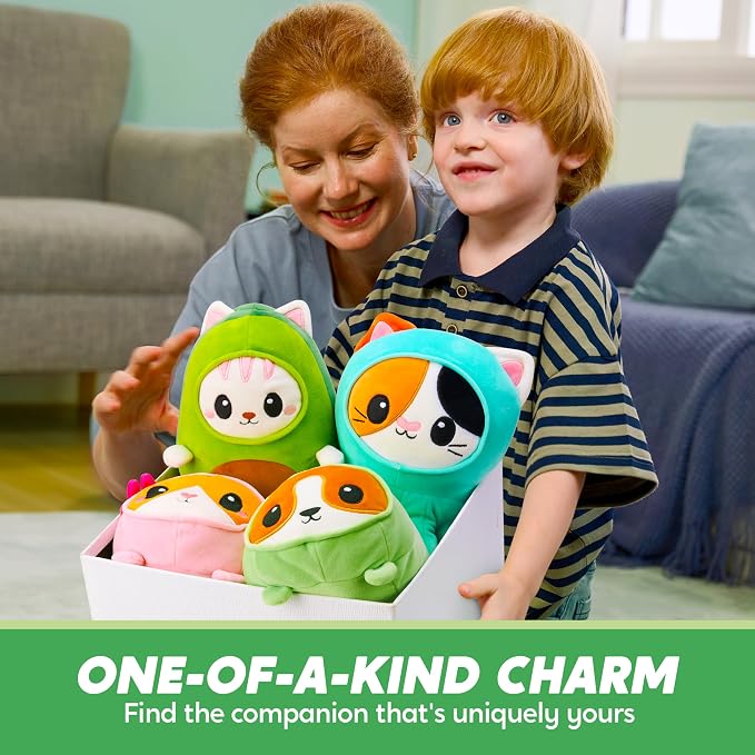 JOYIN Stuffed Animal, Kawaii Dinosaur Plush Toy, 11" Soft Plushie with Corgi Face, Cute Pillow for Kids and Adults, Birthday Surprise Gift for Boys and Girls