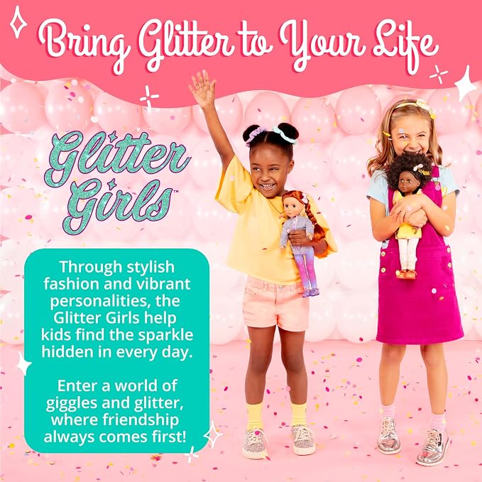 Glitter Girls – 14-Inch Doll Clothes – What A Surprise! – Deluxe Birthday Party Doll Outfit – Toys, Clothes, & Accessories for Girls 3+ Years
