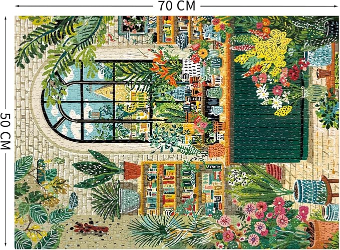 Botanical Garden Puzzles for Adults 1000 Pieces, Jigsaw Puzzles for Adults 1000 Piece, Challenging Game Toys, Impossible Puzzle, Family Decoration Puzzle
