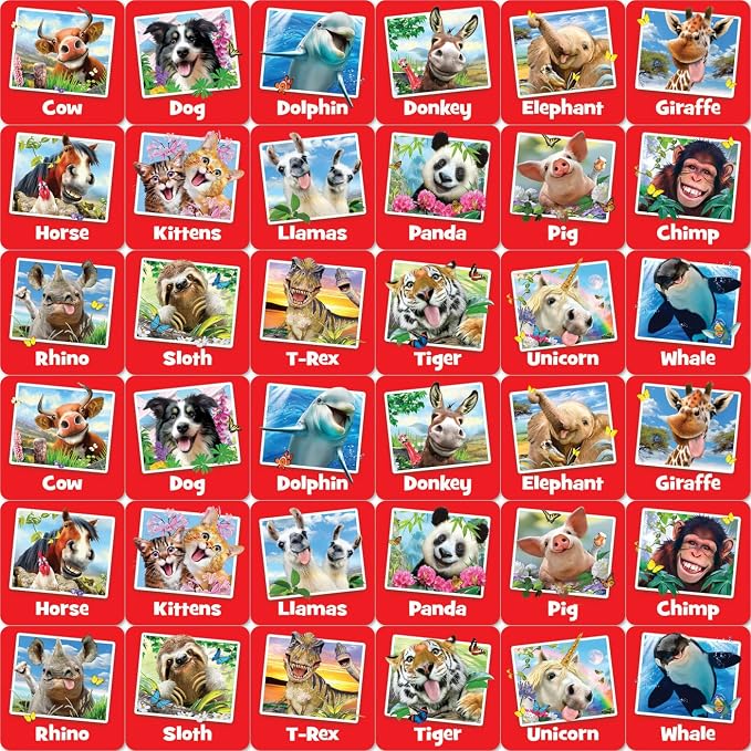 MasterPieces Kids Games - Selfies Matching Game - Game for Kids and Family - Laugh and Learn