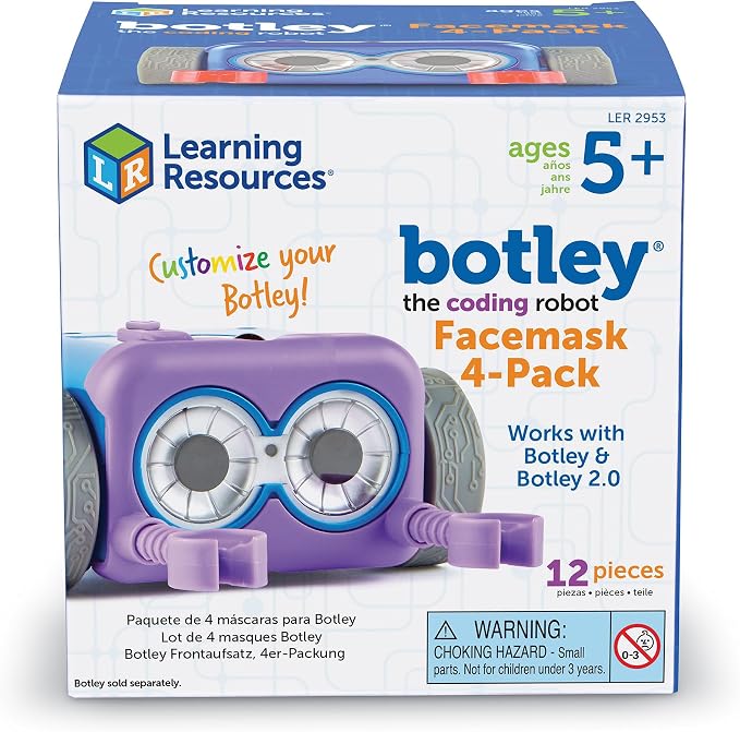 Learning Resources Botley the Coding Robot Multicolor Facemask - Coding Robot Accessories, Botley Not Included