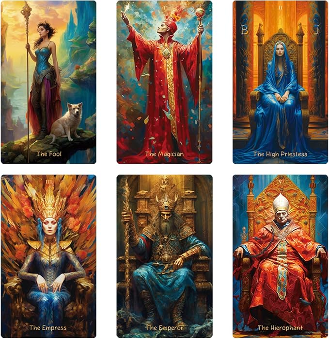 King Tarot Card, Beginner and Expert Original Tarot Electronic Guide，Fortune Telling Game, Divination Tools for All Skill Levels Tarot Deck