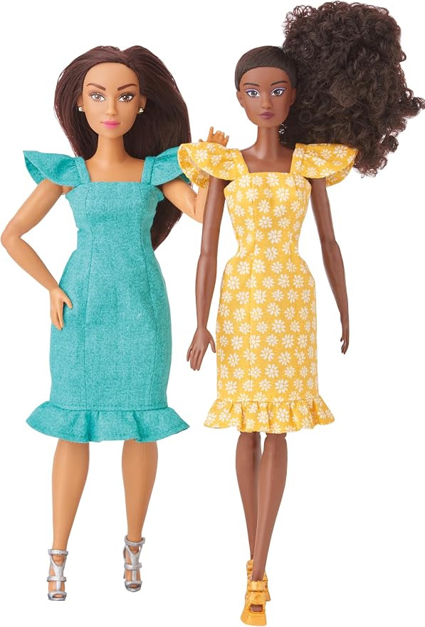 Simplicity SS9769A 11.5" Fashion Clothes for Regular and Curvy Size Dolls Sewing Pattern Packet by Andrea Schewe Designs, Code S9769, for 11.5 Inch Dolls