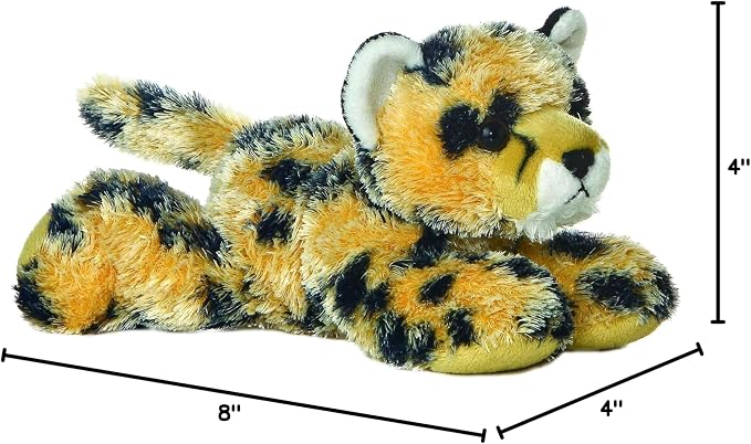 Aurora® Adorable Mini Flopsie™ Streak™ Stuffed Animal - Mini Companions Ready for Playful Adventures - for Kids All Ages, Toddlers, Adults, and Families - Brown 8 Inches