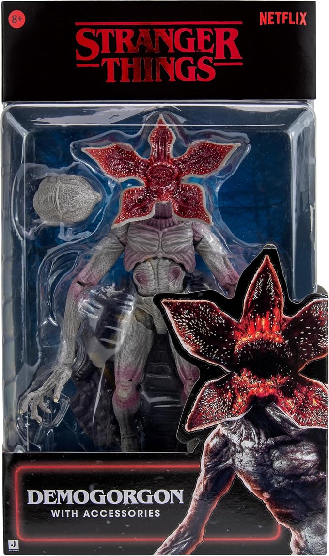 Stranger Things Demogorgon Upside Down Collector Figure - 6-Inch Highly Detailed Figure with Alternate Head and Environmental Display Base