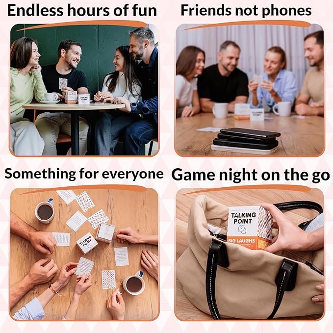 Funny Conversation Cards for Adults and Families - 200 Hilarious Questions and Conversation Starters - Group Game for Family Reunions, Parties & Game Night - Put Down Your Phones and Laugh Together