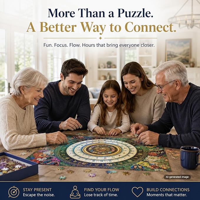 Laser Rainbow Reflection Unique Puzzles for Adults, Puzzle 1000 Pieces, Lucky Tiles & Cosmic Wilds Theme, Difficult Puzzles for Adults, Unique Gifts for Puzzle Lovers