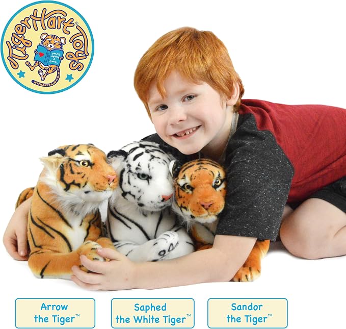 TigerHart Arrow The Tiger - 17 Inch (Tail Measurement Not Included) Stuffed Animal Plush Cat