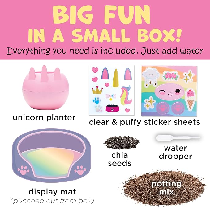 Creativity for Kids Plant-A-Pet: Unicorn | Summer Fun & Back to School Crafts | Mini Unicorn Gifts for Girls | Kids Activities (Ages 6+)
