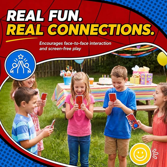 12 Pcs Spider Party Favors for Kids Handheld Water Games Water Ring Toss Toys, Red Spider Web Birthday Goodie Bags Stuffers Return Gifts Classroom Prize Rewards Bulk