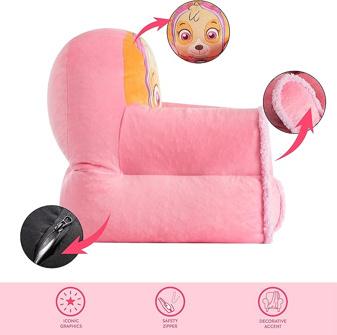 Idea Nuova Paw Patrol Skye Bean Bag Sofa Chair Large