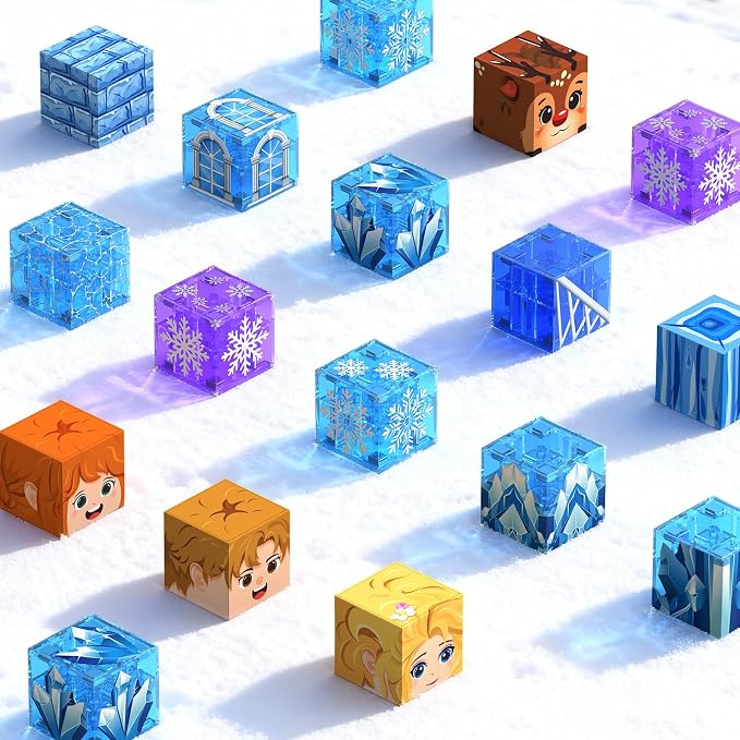 48 PCS Magnetic Blocks Building Toys for Kids Ages 4-8, Magnetic Cubes, STEM Sensory Toys for Boys & Girls, Christmas Birthday Gifts for Kid Ages 3+