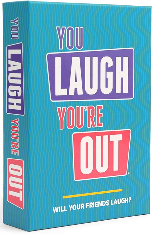 You Laugh You're Out [A Party Game with Hilarious Charades Family Card Games for Adults & Teens | Great Birthday Gift | 125 Prompt Cards Fun for Family Game Nights & Parties | Ages 14+]