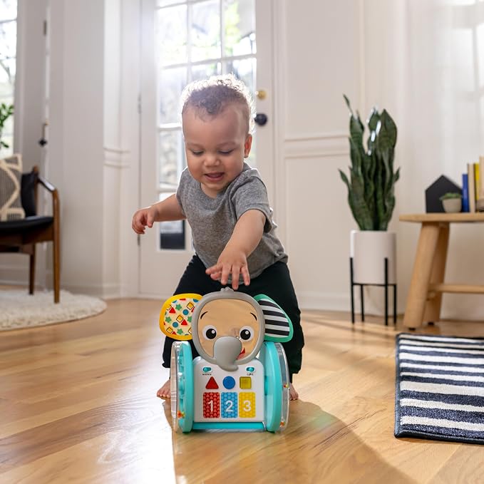 Baby Einstein Chase & Tap Earl Crawling Baby Toy, with Mirror and Music, Ages 6 Months and Up