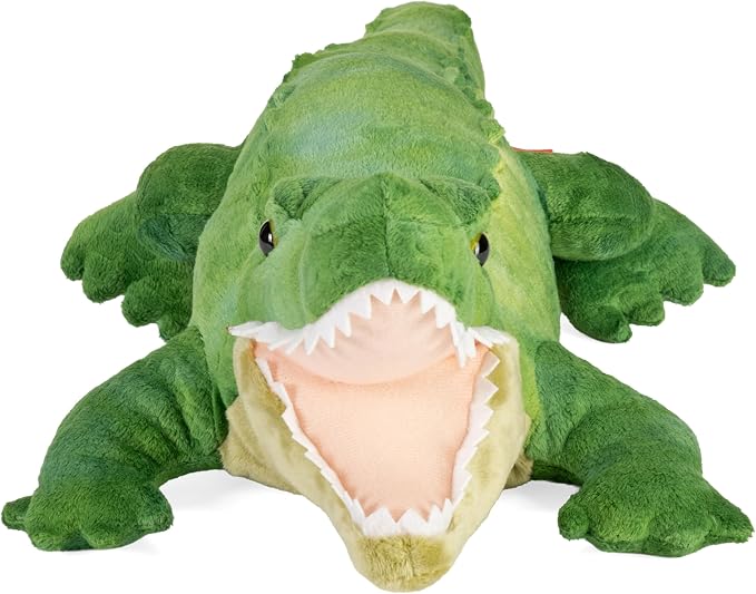 Wild Republic Green Alligator Plush, Stuffed Animal, Plush Toy, Gifts For Kids, Cuddlekins, 23"