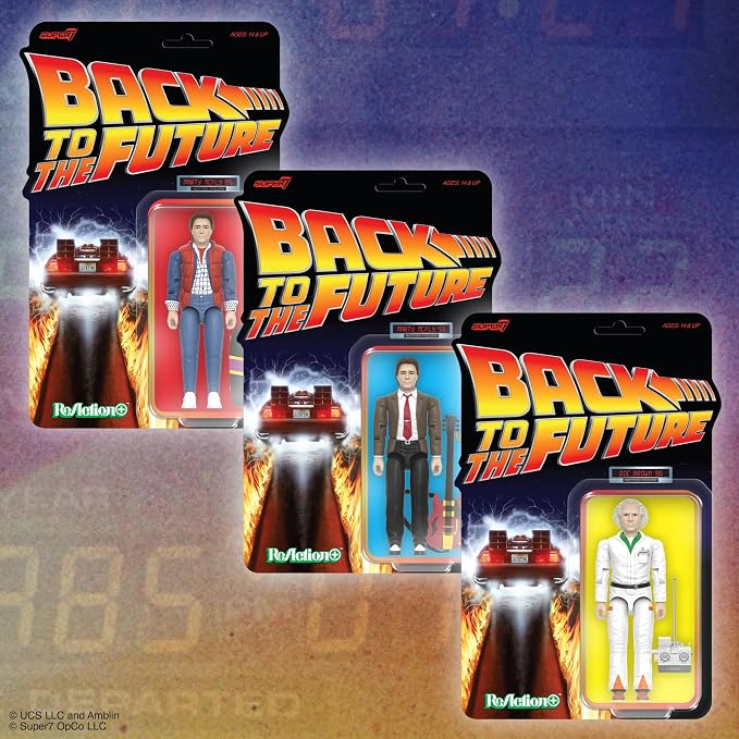 Super7 Reaction+ Back to the Future Marty McFly (1955) - 3.75" Back to the Future Action Figure with Accessories - Classic '80s Movie Collectibles and Retro Toys