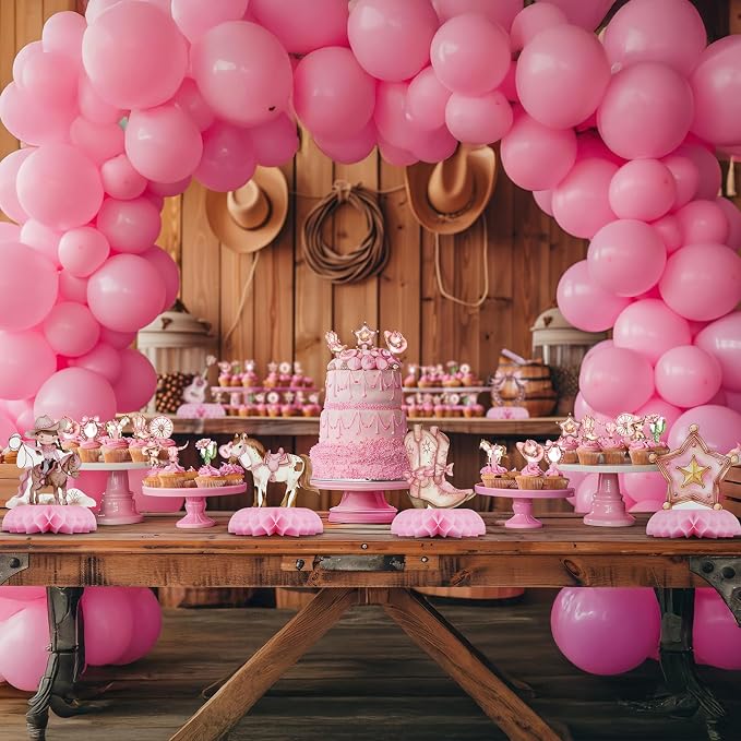 12 Pack Cowgirl Table Decorations - Cowgirl Party Decorations for Kids' Birthday and Themed Events - Cowgirl Table Toppers