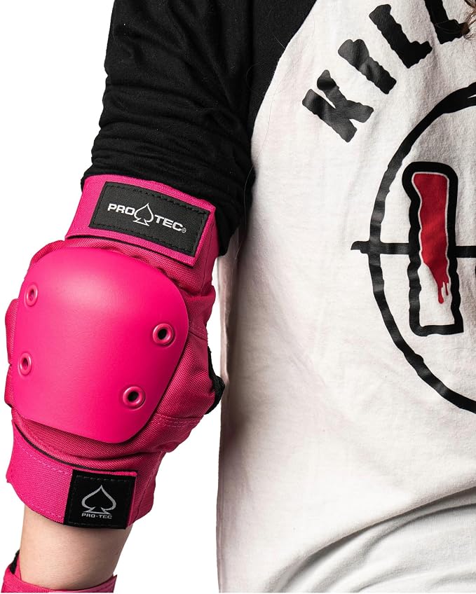 Pro-Tec Street 3-Pack Pad Set - Protective Gear for Skateboarding, Roller Skating, Scooter, Bicycling