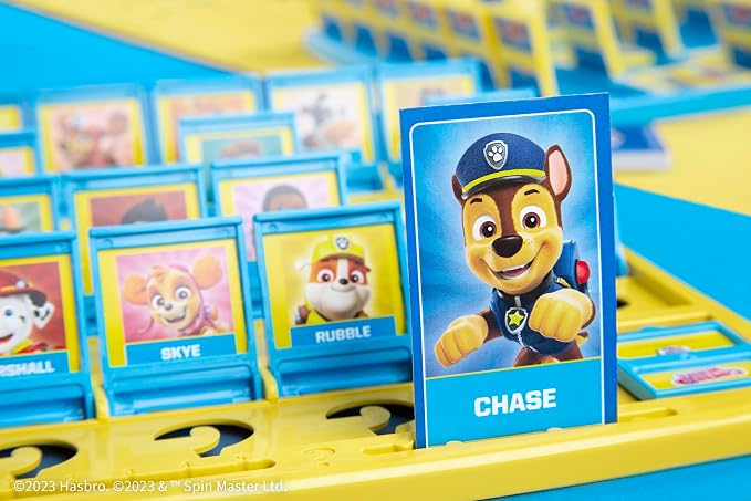 Guess Who? PAW Patrol Board Game, Featuring Chase, Rocky, Skye, and More, Officially Licensed Nickelodeon PAW Patrol Game, Family-Friendly Children's Mystery Game of Deduction, Ages 6 & Up