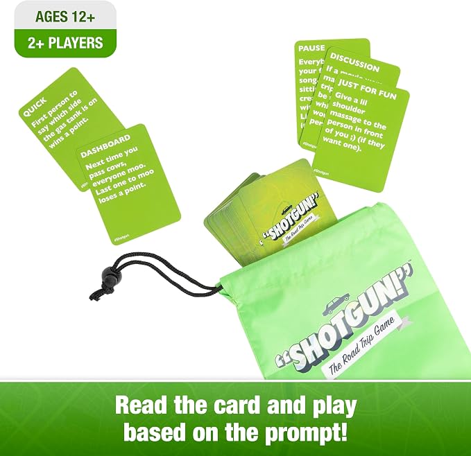 WHAT DO YOU MEME? Shotgun! - The Road Trip Car Game for Families, Travel Games and Road Trip Activities for Kids by Relatable