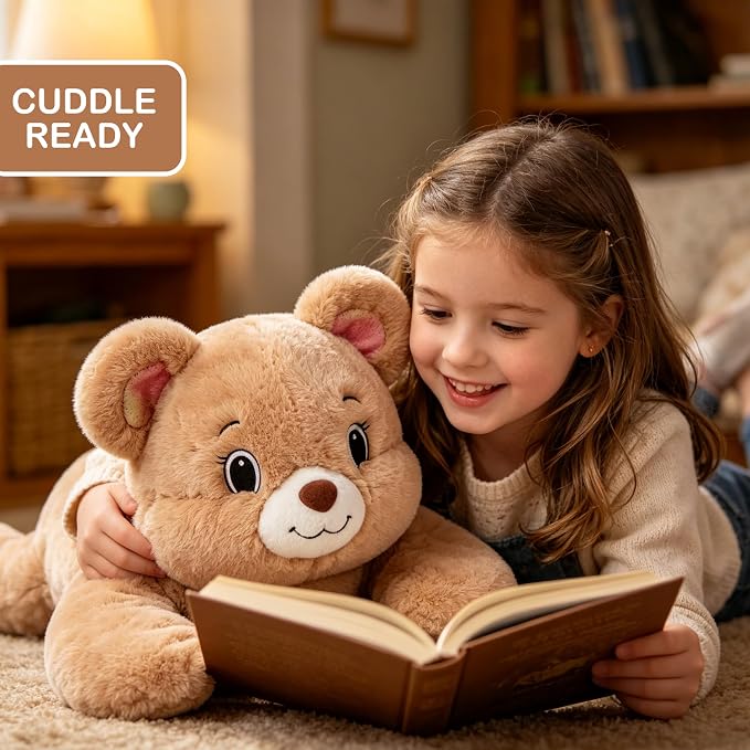 5 LB Weighted Stuffed Animal Teddy Bear for Kids,Adults,24.5" Plush Toy Soft Cuddly Gift for Birthday, Christmas, Boys, Girls, Teens