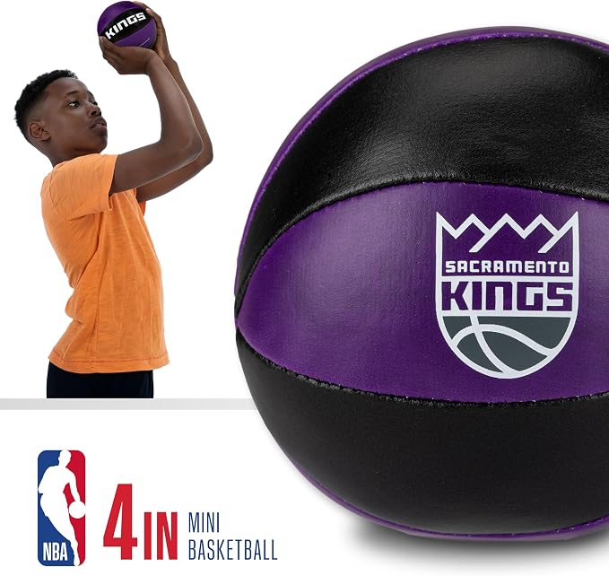 Franklin Sports NBA Toy Basketballs - 2 Pack of Kids Soft Mini Basketballs for Over The Door + Indoor Hoops - NBA Fan Shop