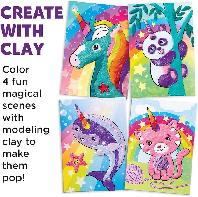 Faber Castell Do Art Coloring with Clay Unicorn & Friends - Clay Set for Kids - Arts and Crafts for Kids