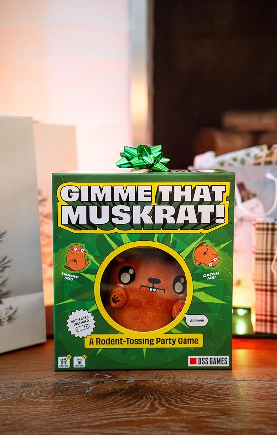 DSS Games Gimme that Muskrat: A Rodent-Tossing Party Game [Hot Potato, Inside or Outside Family Activity, Game Night, Great for Kids, Teens, and Adults Idea | Ages 8 and Up]