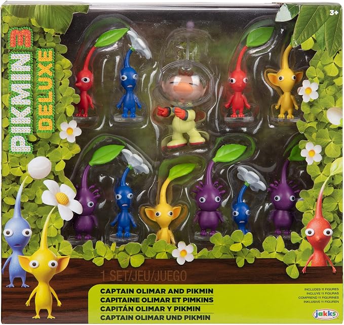 Nintendo Captain Olimar & Pikmin Action Figures Set – Includes 11 Highly Detailed Figurines - Pikmin Come in Colors Yellow, Red, Blue and Purple - Start Building Up Your Pikmin Universe!