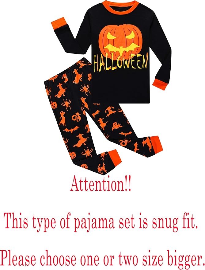 Family Feeling Kids & Toddler Boys Pajamas 2 Piece Pjs Set 100% Cotton Sleepwear