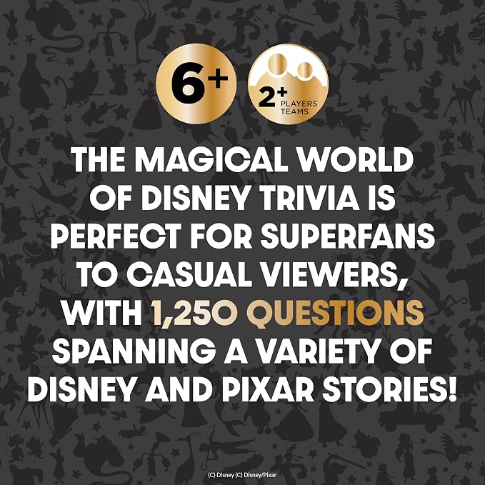The Magical World of Disney Trivia Games – Board Games for Family Night, Multi-Player, Ages 6+