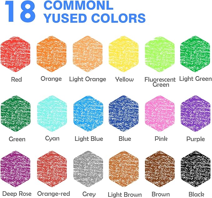 468 Count Colored Pencils Bulk Classroom, Colored Pencils for Kids 18 Assorted Colors, Coloring Pencil Set for Teachers & Adults, Pre-sharpened Color Pencils, Back to School Supplies Bulk for Students