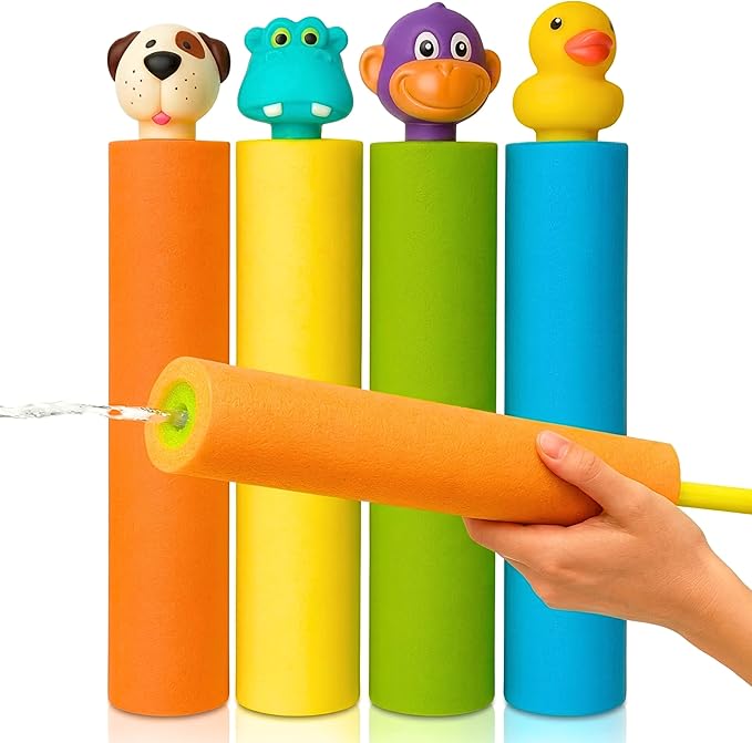 Water Blaster | Water Blasters for Kids, Water Squirter for Kids, Pool Guns, Squirt Gun 8 Pack 4 Pack Beach Essentials, Beach Toys Pool Squirt, Summer Games