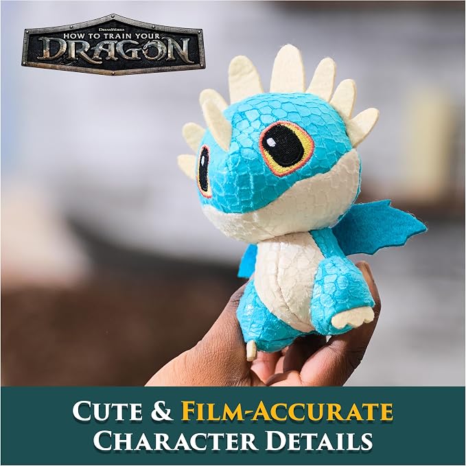 DreamWorks Dragons How to Train Your Dragon Mini Plushies, Toothless & Deadly Nadder 2-Pack, 3” Stuffed Animals, Kids Toys for Boys Ages 4 & Up