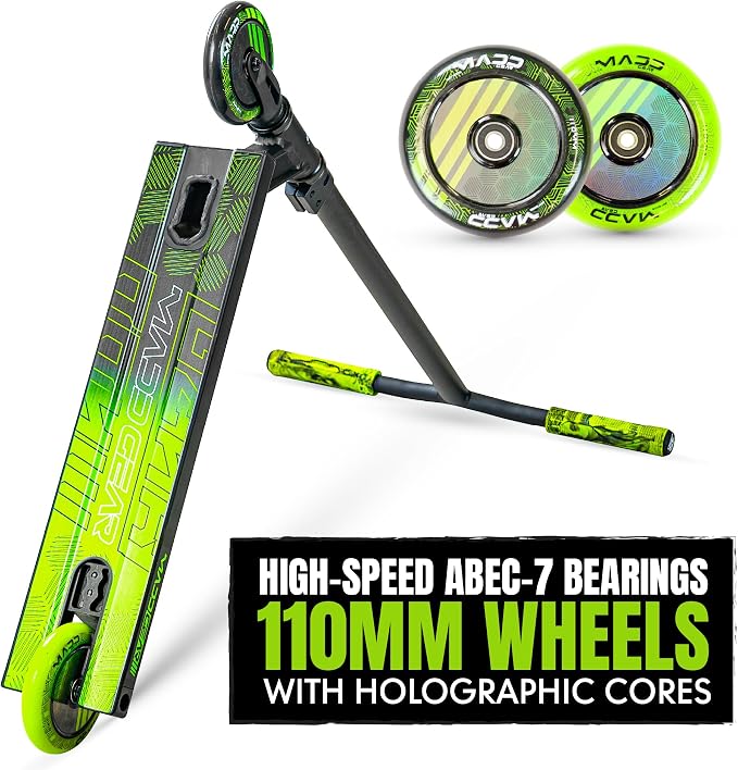 Pro Trick Stunt Scooter for Kids Ages 8-12 – Lightweight Durable 2 Wheel Freestyle Scooter for Skatepark and Street – Easy Assembly – Madd Gear MG3