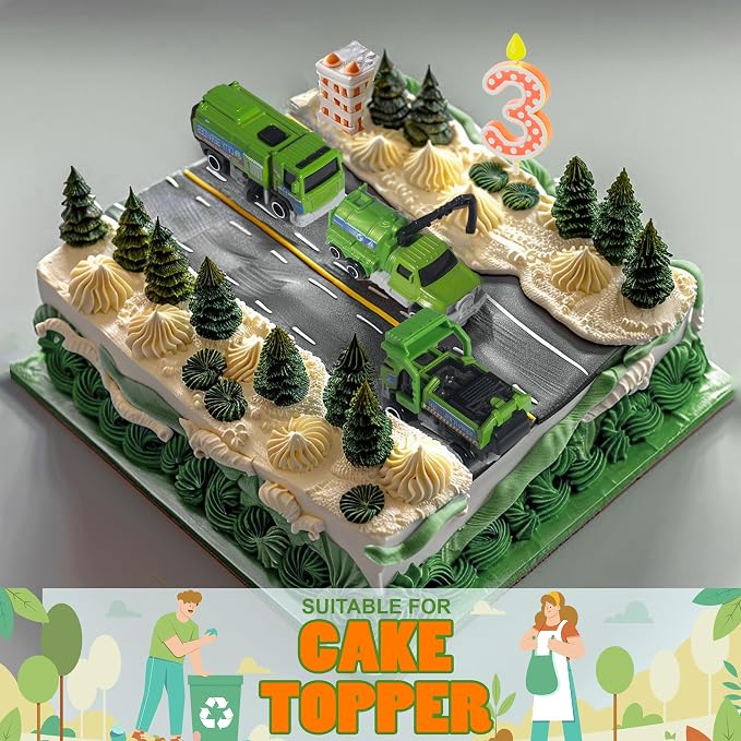 Oriate Sanitation Educational Mini Die-cast Car Model Set 1:64, Sewage Suction Cleaning Car, Garbage Trucks & Other Indoor & Outdoor Toy Car, Christmas, Birthday Easter Gifts for Boys and Girls 3+