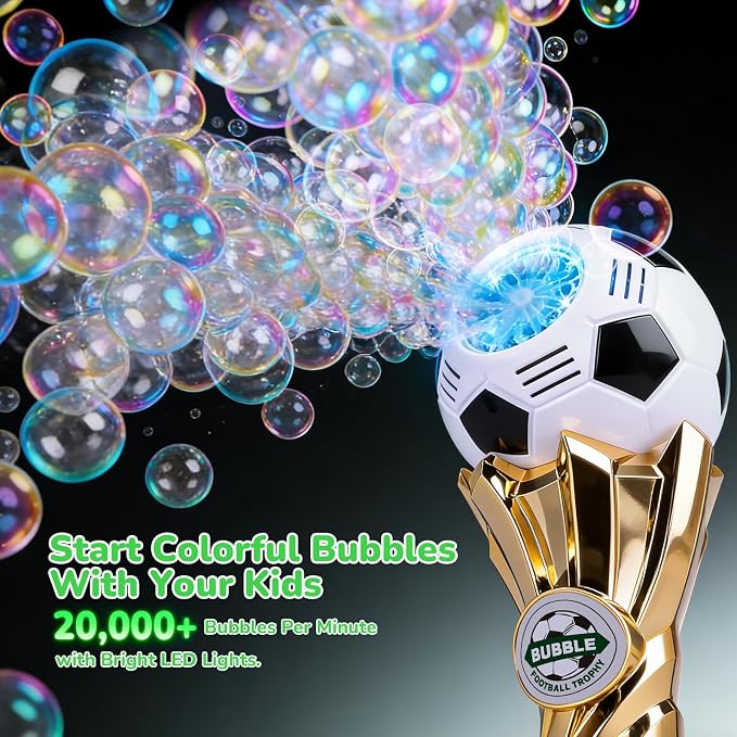 Football-Shaped Bubble Machine, Perfect for Children to Play with Complete with Bubble Machine – The Ideal Toy Bubble Machine for Kids