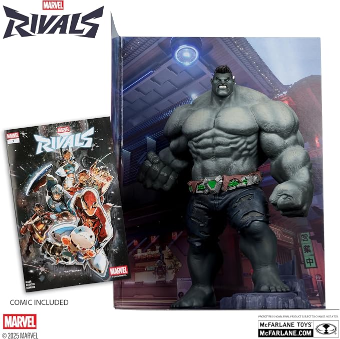 McFarlane Toys- Marvel Rivals The Hulk 1:6th Scale Collectible (Green or Gray Variant)