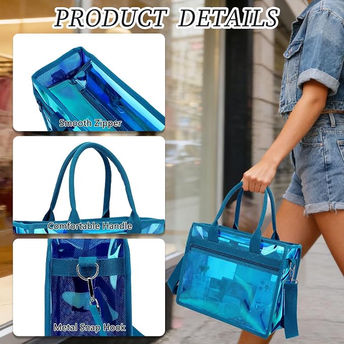 Fammart Mesh Beach Bag for Women, Large Beach Toy Pool Bag with Zipper Pocket, SandProof Cruise Essentials 2026 Family Travel